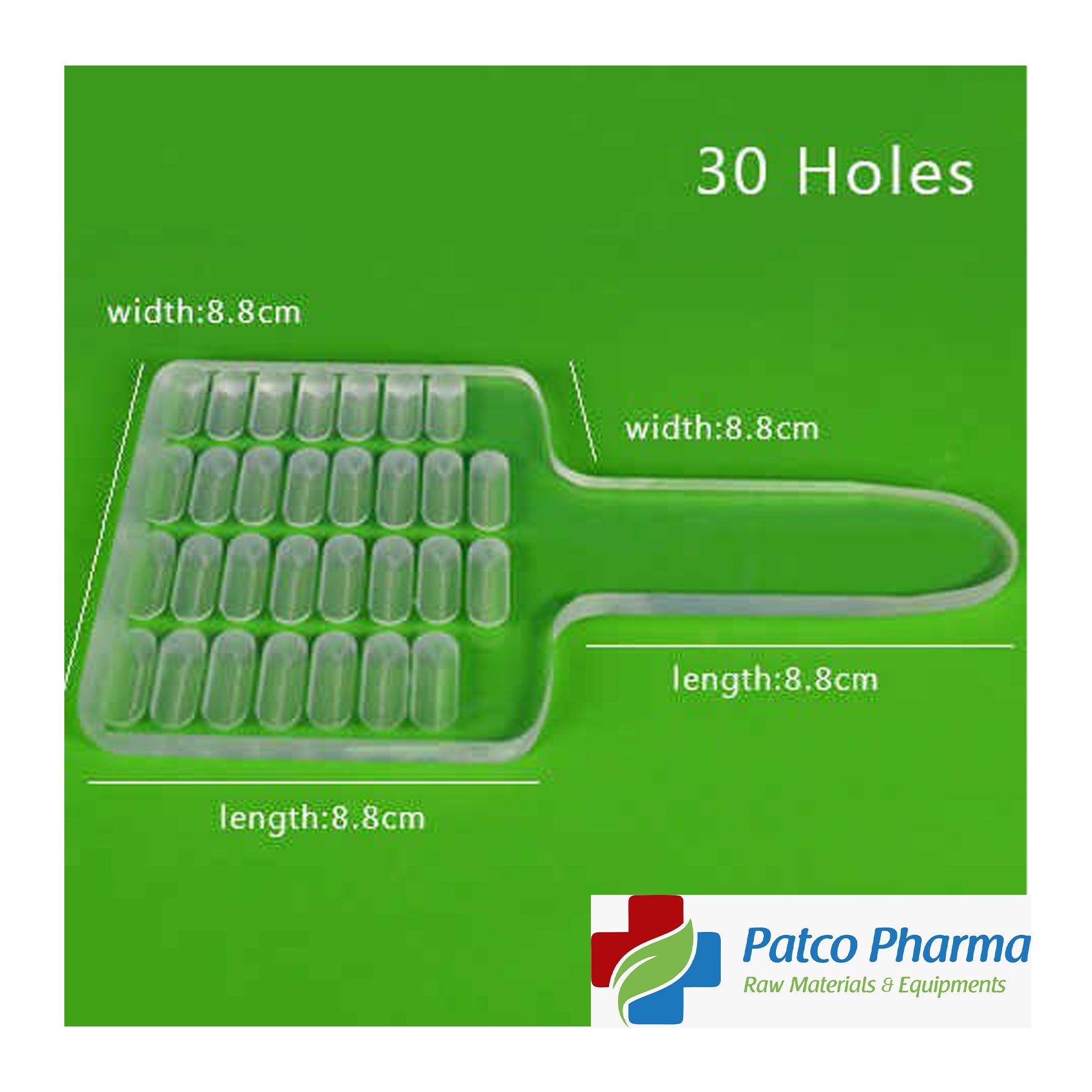 Manual Capsule Counter Count Board/Tray For Size 0 (30 Holes Capsule Counter) Patco Pharma