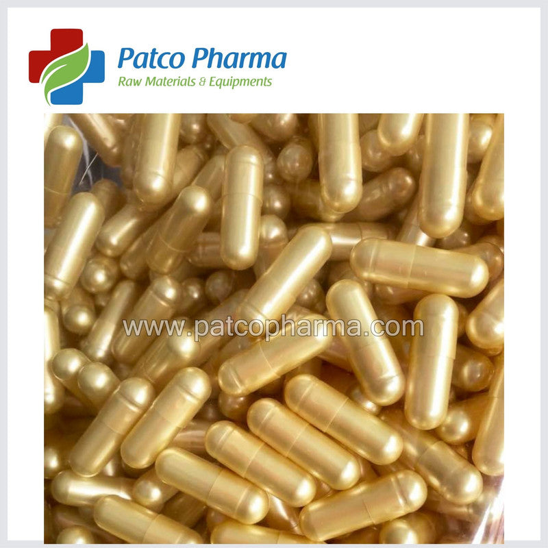Size 00 Golden Empty Gelatin Capsule Patco Pharma