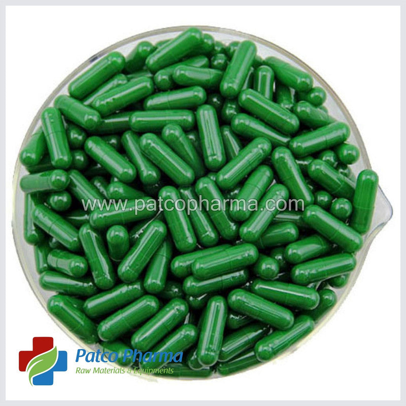 Size 00 Green Empty Gelatin Capsule, Patco Pharma, Gelatin Capsules, size-00-green-empty-gelatin-capsule, "1000 mg Capsule, Gelatin Capsule, Size 00 Capsule", Patco Pharma