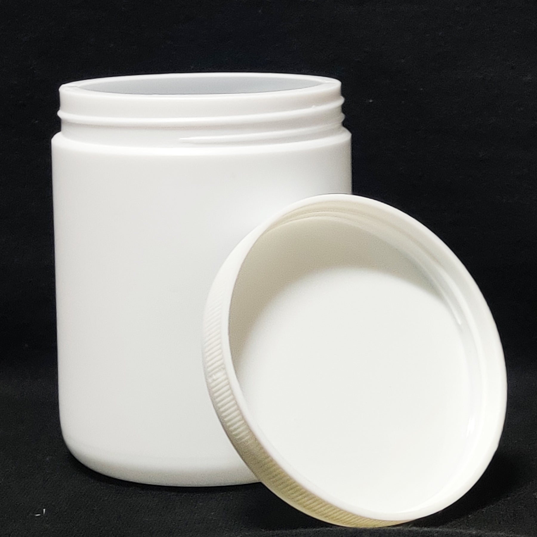300ml White HDPE Empty Container - for Ayurvedic Powder Storage Air Tight Patco Pharma